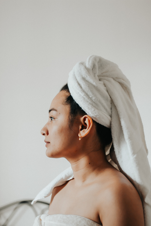 Woman Fresh From Shower